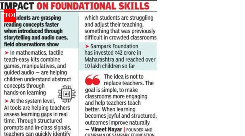 सरकारी शाळांमधील एआय टूल्स विद्यार्थ्यांना शिकण्यात, मूलभूत गणितांमध्ये मदत करतात