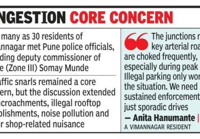 विमाननगरवासीयांनी ध्वजांकित केले वाहतूक समस्या, उपद्रव डीसीपींच्या भेटीत