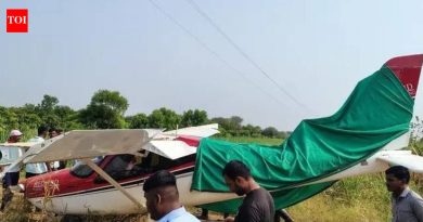 बारामती हवाई पट्टीजवळ प्रशिक्षण विमान कोसळले, पायलट किरकोळ जखमी होऊन बचावला