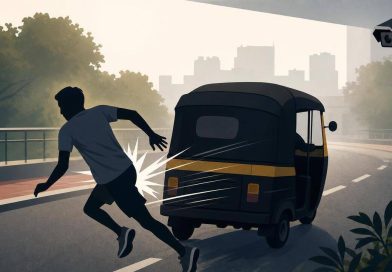 पुण्यातील सकाळच्या धावपटूला ऑटोरिक्षाने धडक दिल्याने गंभीर जखमी झाला