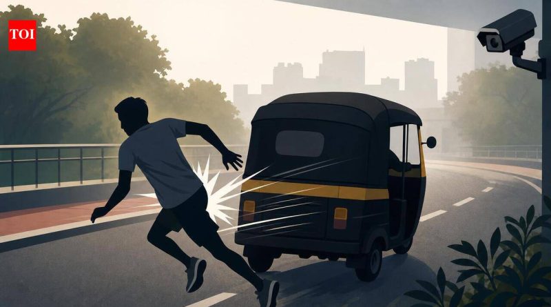 पुण्यातील सकाळच्या धावपटूला ऑटोरिक्षाने धडक दिल्याने गंभीर जखमी झाला