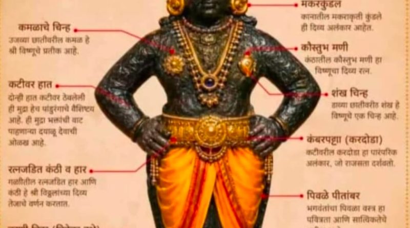 विठ्ठल मूर्तीतील प्रत्येक चिन्हाचा संदेश : श्रद्धा, संस्कृती आणि जीवनमूल्यांचा अनमोल वारसा